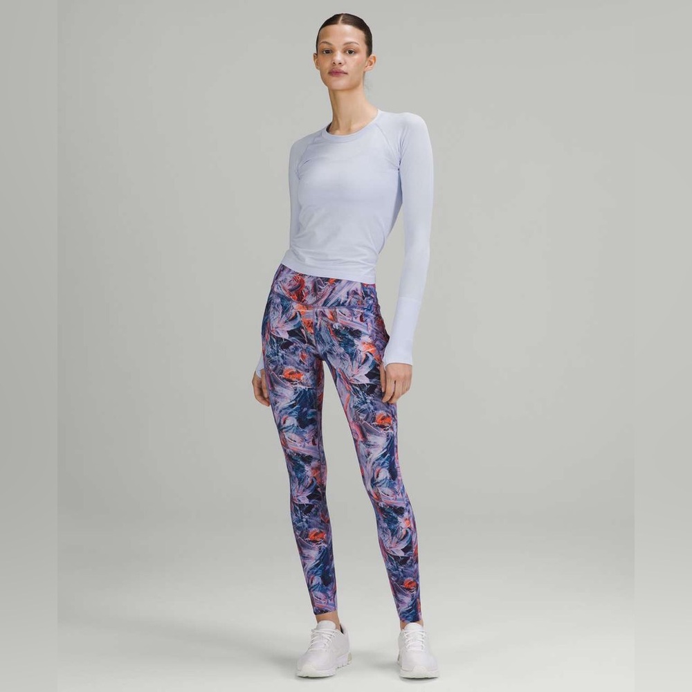 Lululemon•Fast and Free Brushed HR Tight 28"•Atmospheric Purple Multi•NWOT NEW•8